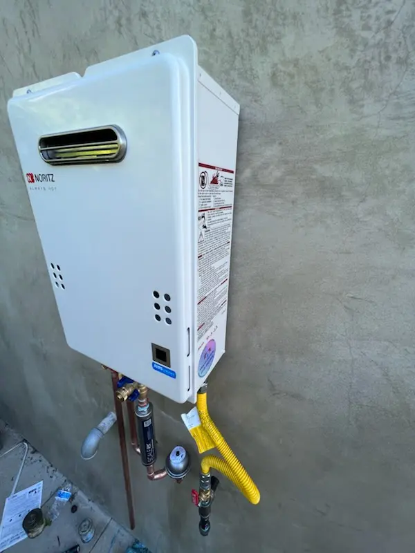 Tankless water heater installation for Las Sendas homes